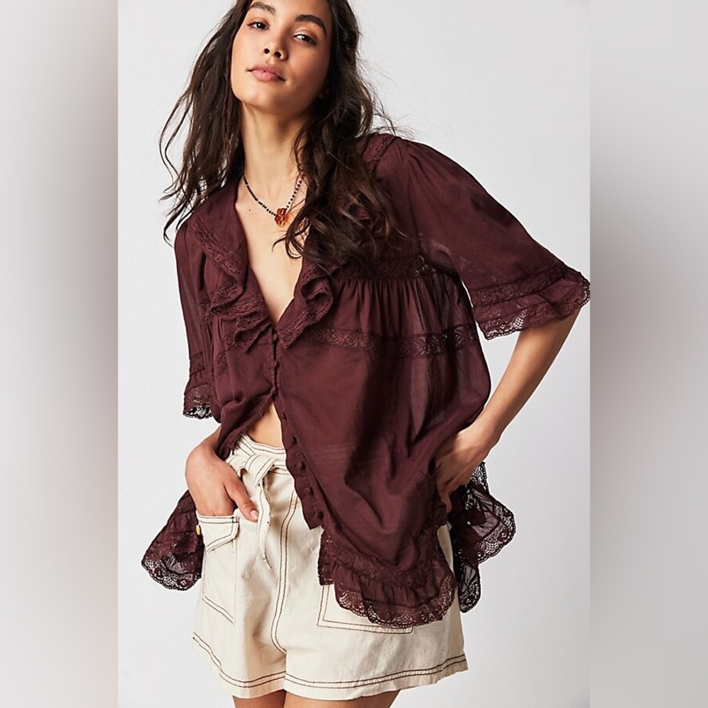 FREE PEOPLE Isn’t She Lovely Tunic Top